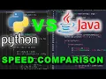 Python Vs Java Speed Comparison Programming Language Speed Comparison