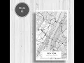 Pick your style City Map Art Poster For only 7 99