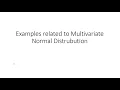 EXAMPLES OF MULTIVARIATE NORMAL DISTRIBUTION