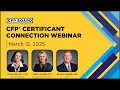 CFP Certificant Connection Webinar - March 12 2025