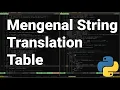 Pythonic 33 Mengenal Tabel Translasi Translation Table untuk String Mapping pada Python