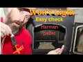 How to check igniter on a Harman Pellet stove without taking completely out Pellets did not light