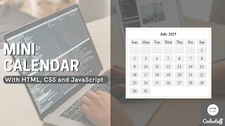 How to make a Mini Calendar with HTML CSS and JavaScript