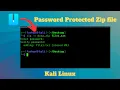 How to Create Password Protected Zip Files on Kali Linux
