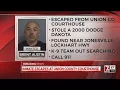 Inmate escapes from Union Co Courthouse