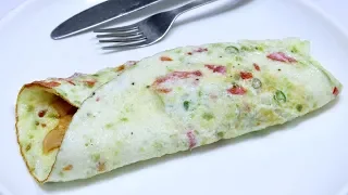 Foodworks, Potato Omelette, a simple healthy, easy and lazy morning breakfast recipe with just 2 ing. 