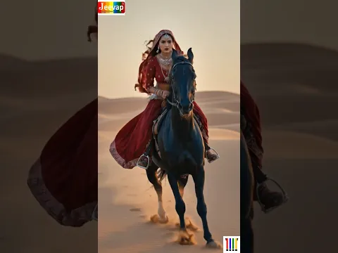 Beautiful Rajasthani Girl Riding Horse. #horse #horseriding #horsegirl
