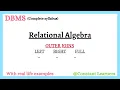 41 FULL outer join LEFT outer join RIGHT outer join Relational Algebra