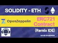 Web 3 How to Create an NFT Smart Contract using Solidity ERC721 OpenZeppelin Remix IDE