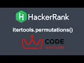 itertools permutations HackerRank Python Solution CODE WITH NM