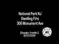 National Park NJ Dwelling Fire 300 Monument Ave Radio Traffic 2026