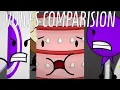 BFDIA 13 Voices Comparision