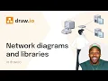 Network diagrams and libraries in draw io