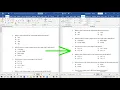 Efficient Formatting of Multiple Choice Question MCQ Options in Microsoft Word