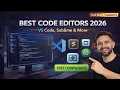 How to Install VS Code Best Text Editors for Coding 2026 Lesson 2 Full Stack