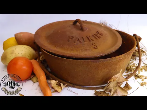 Download MP3 Old Falkirk Cast Iron Pot Restoration