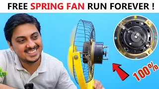 Self Running Free Energy Fan Device 100 How To Make Free Energy Fan At Home 