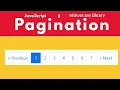 create dynamic javascript pagination without any javascript library