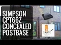 Simpson Concealed Post Base CPT66Z