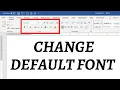 Lagu How to change default font in Word Set your favourite font as default in Word