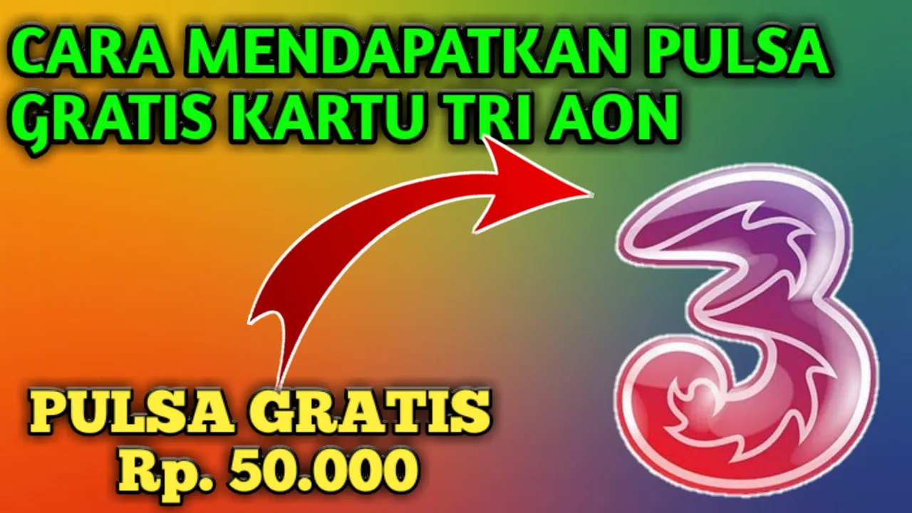 trik terbaru!! cara mendapatkan pulsa gratis dari kartu tri terbaru 2020. 