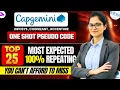 Complete Pseudo Codes One Shot Capgemini Infosys Accenture Cognizant Placement Interviews
