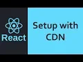 React Js Tutorial in Hindi Setup with CDN