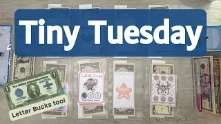 A day late but still saving money TINY TUESDAY Letter Bucks Savings Survivor February Week 2