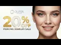 OUFER Body Jewelry Coupon Code Sale Save 20 OFF on Body Piercing Jewelry
