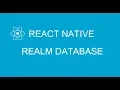 Realm CRUD example with C model in React Native from A-Z Part 2 Realm Create Update Delete