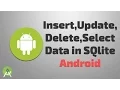 insert update delete select data in sqlite android