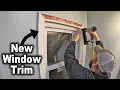 How to Trim an Interior Window Casing and Sill