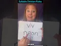 These are the 4 syllable division rules I teach my learners