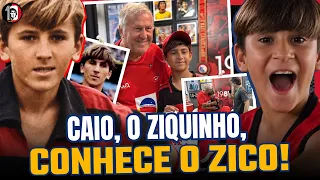 ZICO ENSINA CAIO, O ZIQUINHO, A BATER FALTA!