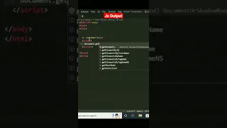 JS output JavaScript Output using innerhtml