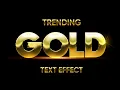 Create Your Own Editable Gold Text Effect Step By Step