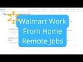 Walmart Work From Home Remote Jobs Extra Income Side Hustle