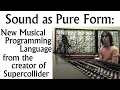 Lagu sapf: New Music Language Inspired by Supercollider, APL, and Forth (Sound as Pure Form)