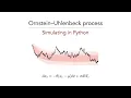 Ornstein-Uhlenbeck process Simulation in Python