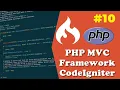 CodeIgniter PHP C Tutorial for Beginners Transferring data to views