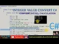 convert int value with c calculation using C string to int c c sharp tutorial c tutorial