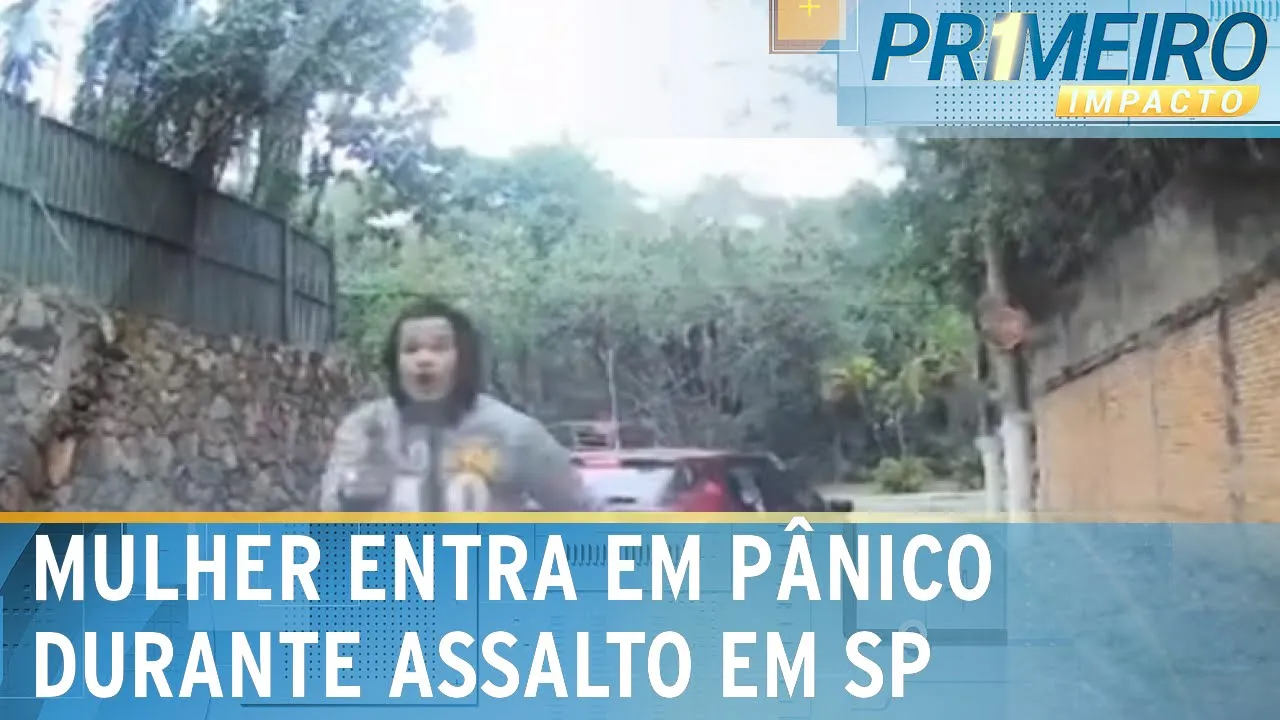 Flagra: mulher se desespera em tentativa de assalto em SP | Primeiro Impacto (17/08/23)