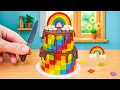 Download Lagu Receta de Pastel Arcoíris en Dos Niveles 🌈🍫 ¡Mini Cake con Drip Perfecto!