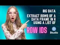 Big data - Extract rows of a data frame in R Extract using a list of row IDs