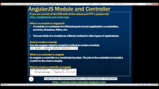 Angular modules and controllers