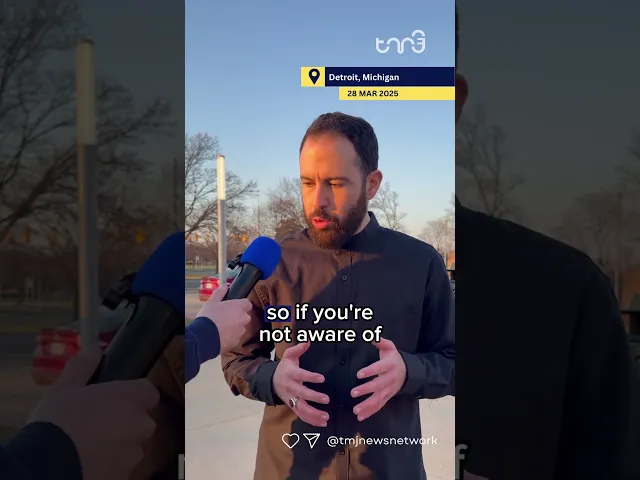 ⁣An attendee at a Quds Day rally for Palestine in Detroit emphasized the importance of protests.