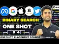Binary Search In One Shot C Complete DSA Course 2023 Placement Internships Course