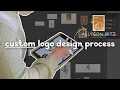 How I Design CUSTOM Logos Adobe Illustrator and Procreate