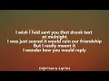 Henry Moodie - drunk text (Lyrics)