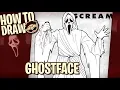 How to Draw GHOSTFACE Scream Narrated Easy Step-by-Step Tutorial